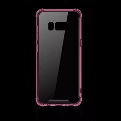 Galaxy S8 Crystal Clear Hybrid Case (Hot Pink)  Galaxy S8 Crystal Clear Hybrid Case (Hot Pink)